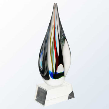 art glass, art glass crystal awards, custom crystal awards, custom awards, abstract awards, glass art